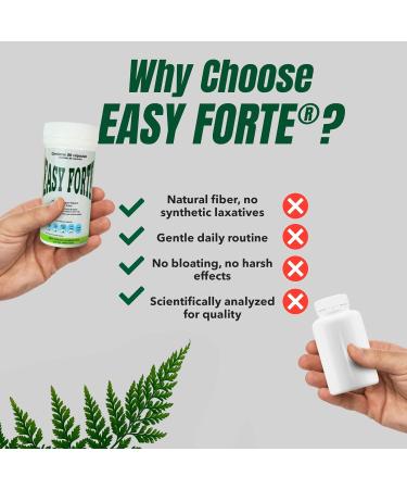 Easy Forte by Easy Figure | 3-Pack Natural Fiber Capsules | Fibra Natural en C psulas | 90 Count - Buy Online on GoSupps.com