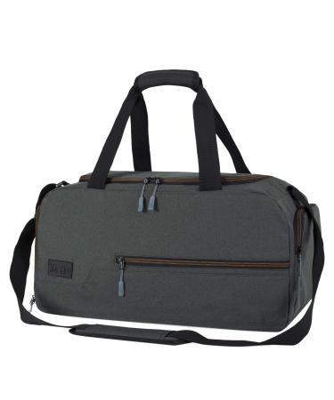 MarsBro Water Resistant Sports Gym Travel Weekender Duffel Bag with Shoe Compartment black