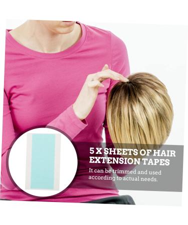 5 Sheets Double-Sided Tape - Waterproof Adhesive Stickers for Hair Extensions Wigs and Nails - 2x0.5cm - International Shipping - Buy Online on GoSupps.com