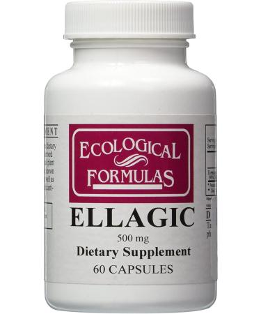 Ecological Formulas Ellagic 500 mg - 60 Capsules - Buy Online on GoSupps.com