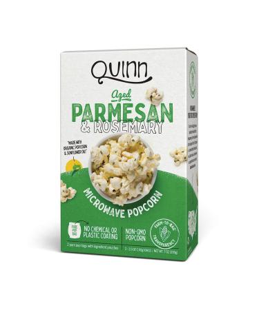 Quinn Microwave Popcorn - Made with Organic Non-GMO Corn - Aged Parmesan & Rosemary, 7 Ounce (Pack of 1) Parmesan & Rosemary 7 Ounce (Pack of 1)