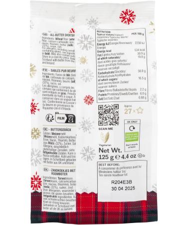 Walkers Shortbread Mini Festive Stars Holiday Cookies 4.4oz (Pack of 6) - Delicious Mini Shortbread Cookies for the Holidays - Buy Online on GoSupps.com