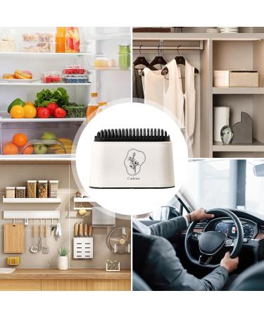 Refrigerator Deodorizer Household Charcoal Deodorizer with Suction Cup | White Deodorizer with Ventilation Holes Reusable Deodorizer for Apartment Tosier - Buy Online on GoSupps.com