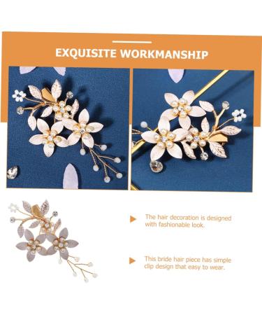 ifundom girl hair accessories rhinestone wedding hair clip rhinestones bridesmaid wedding hair accessories rhinestone Beautiful gold wedding hair accessories hairpin Hair piece - Buy Online on GoSupps.com