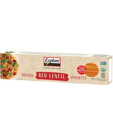 Explore Cuisine Organic Red Lentil Spaghetti 2.7 Kilogram 12 Count 2.72 kg (Pack of 1)