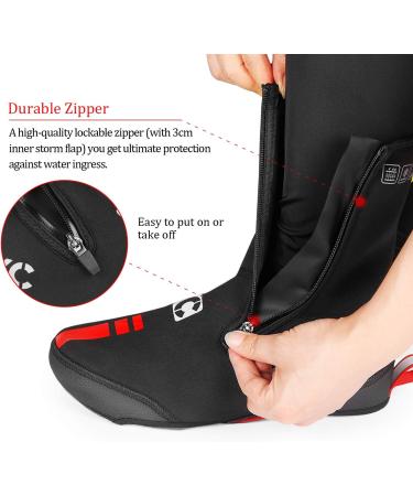 CXWXC Neoprene Waterproof Cycling Shoe Covers - XX-Large | Thermal Warm Bicycle Overshoes for Men Women Road Mountain Bike Booties - Buy Online on GoSupps.com
