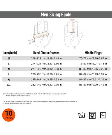 Buy VGO 10 Pairs Reusable Household Gloves XL Green Nitrile Dishwashing & Cleaning Gloves | Latex-Free & Waterproof (NT2141) - Buy Online on GoSupps.com