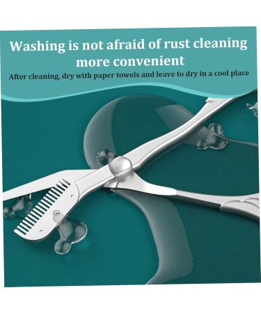 Eyebrow Scissors with Comb 5.63" Brow Scissors Rustproof Eye Brow Trimmer for Ladies Trimming Scissors with Non Slip Handle for Home Travel - Buy Online on GoSupps.com