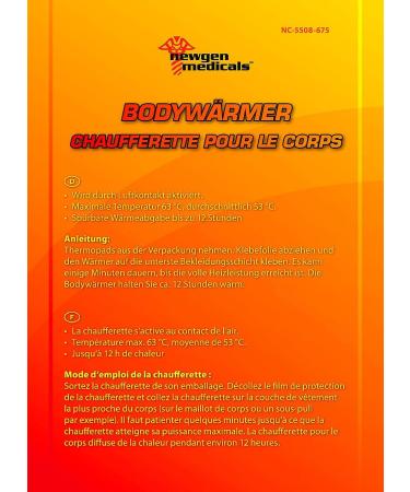 Newgen Medical Hand Warmer Gel Cushions - 10-Pack Body Warmer Heat Pads for Up to 12 Hours of Warmth | Perfect Heated Gloves Alternative - Buy Online on GoSupps.com