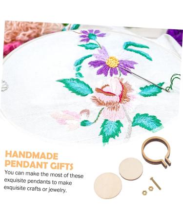 Operitacx 20 Sets Mini Embroidered Hoop Pendant Necklace Miniature Embroidery Hoops Embroidery Shape Pendants 1 - Buy Online on GoSupps.com