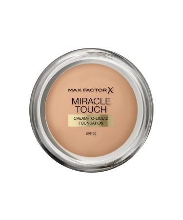 Max Factor Miracle Touch Foundation in the color 60 sand-intensive powdery make-up for a flawless complexion-with light protection factor 30 11.5 g (1 Pack) 60 sand - Buy Online on GoSupps.com