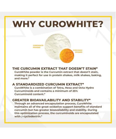 Nootropics Depot CuroWhite Curcumin Extract Tablets | 250mg (180 Count) - Buy Online on GoSupps.com