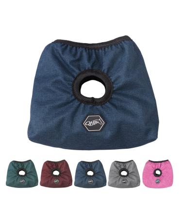 netproshop stirrup protectors with hole for straps and fleece lining to protect the saddle color: blue