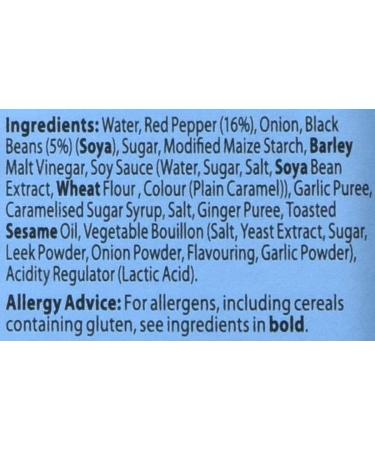 Sharwoods Black Bean Sauce and Red pepper 425 g - Buy Online on GoSupps.com