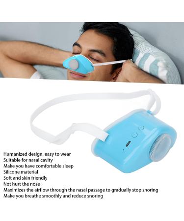 Portable Electric Anti Snore Air Purifier - 3 Gears Adjustable, Silicone Filter for Snoring Solution & Improved Sleep (Blue) - Buy Online on GoSupps.com