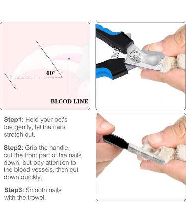 Dog Nail Clippers Dog Nail Clippers and Trimmer with Safety Guard to Avoid Over Cutting Professional Pet Nail Clippers with Nail File for Small Medium Large Breeds - Buy Online on GoSupps.com