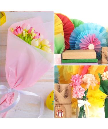 60 Sheets Pastel Colored Tissue Paper Set - 8 Assorted Colors for Gift Wrapping, Art & Craft - Bulk Pack for Birthdays, Easter, Parties - 20x14 inch - Buy Online on GoSupps.com