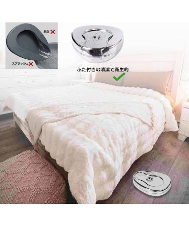 Bedpans with Lid Spill Proof Stainless Steel Bed Pans for Bed Bound Patient Bed Pans for Elderly Females and Male Easy to Wash to Elderly Patient - Buy Online on GoSupps.com