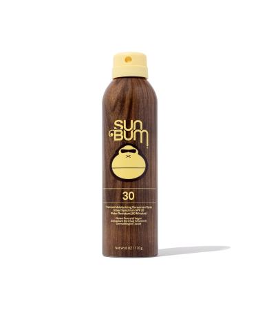 Sun Bum Original SPF 30 Sunscreen Spray |Vegan and Reef Friendly (Octinoxate & Oxybenzone Free) Broad Spectrum Moisturizing UVA/UVB Sunscreen with Vitamin E, Natural, 6 Fl Oz (Pack of 1) 6 Fl Oz (Pack of 1) SPF 30
