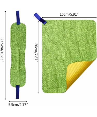 PURPLELILY Fiber Cleaning Towel Double Side Absorbent Dish Cloth With Lanyard Kitchen Restaurant Tableware - Buy Online on GoSupps.com