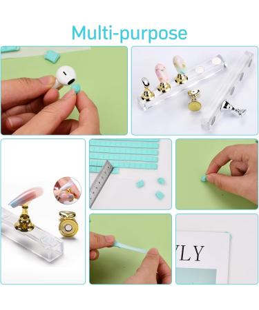 Wisebom Nail Display Stand and Glue Putty 10 Pieces Magnetic Nail Tips Exercise Holder 192 Pieces Adhesive Clay Reusable Acrylic Nails Art Practice Stands for DIY Manicure (Aurora Colour) Aurora Color - Buy Online on GoSupps.com