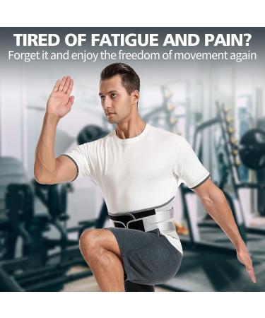 Lumbar Support Belt for Lower Back Pain Relief - Adjustable Brace for Men & Women | Massage Band for Herniated Disc Sciatica & Scoliosis - 2XL Black - Buy Online on GoSupps.com