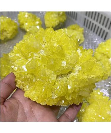 Natural Crystal Rough Minerals Stones 1 Pieces hot Natural Rough Stone Crystal Cluster raw Yellow Bulk Native Sulfur massif Rock Sulfur for Home Decoration Crystal Stones Decoration Home Decoration ER - Buy Online on GoSupps.com