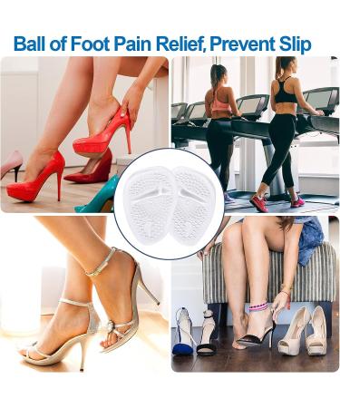 BHXANZOU Clear Small Bulge Forefoot Pain Relief Cushions - 3 Pairs for Women High Heels - Buy Online on GoSupps.com