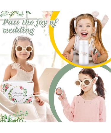 8 Pcs Flower Girl Proposal Gift Set - Water Bottle, Mirror, Diamond Pen, Hair Tie, Rose Head for Wedding/ Bride Shower - Buy Online on GoSupps.com