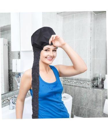 Baluue 2pcs Dry Hair Cap Deep Conditioning Cap Steamer Caps Blower Dryer Hat Thermal Hair Caps Black 190t - Buy Online on GoSupps.com