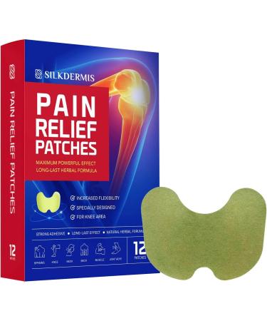 SilkDermis Pain Relief Patches 12 Count - Herb Infused for Knee & Back Pain - Long Lasting Relief - Buy Online on GoSupps.com