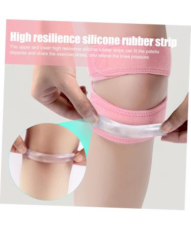 FRCOLOR 3pcs Adjustable Patella Knee Brace - Comfortable Sports Knee Support Strap for Optimal Knee Protection - Pink - Buy Online on GoSupps.com