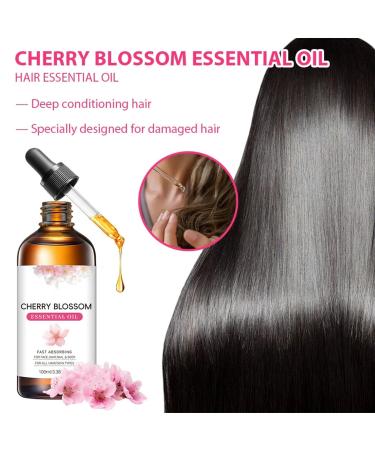 Cherry Blossom Essential Oil Multi-Use Oil for Face Body & Hair Soothing for Dry Skin Hair Care & Nail Strength Lightweight Non-Greasy Formula for All Skin Types - Buy Online on GoSupps.com