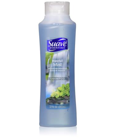 Suave Essentials Waterfall Mist Shampoo 12 oz (Pack of 3)