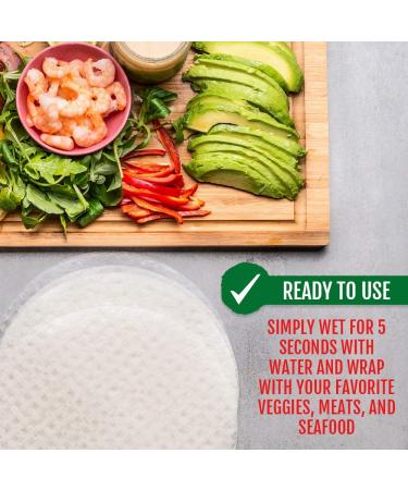 Thailand Rice Paper for Fresh Spring Rolls & Dumplings | Non-GMO, Gluten-Free, Vegan & Paleo | Kosher for Passover | Kitniyot - Buy Online on GoSupps.com