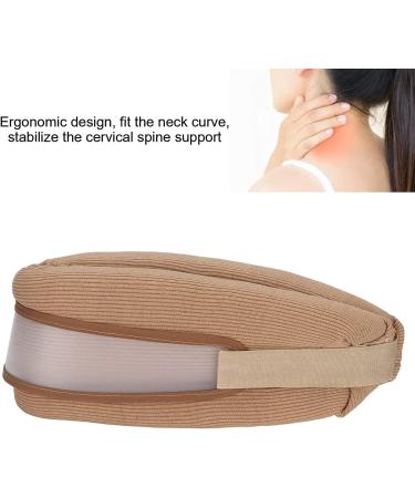 Neck Protection Support - Customized Curve Comfort for Spine Pain Relief | Ideal for Work Studies & Driving - Brown - Buy Online on GoSupps.com