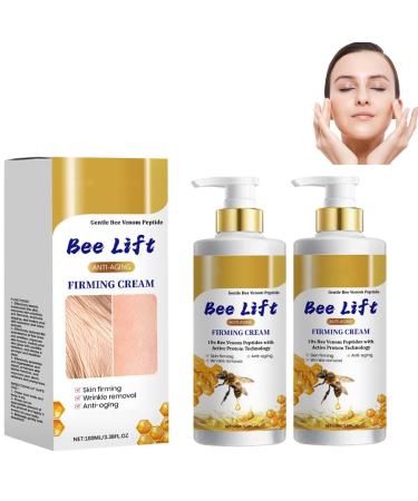 Identicalven 2Pcs Bee Venom Skin Firming Cream BeeLift Anti-Aging Firming Cream Wrinkle Removal to Restore Elasticity For All Skin Types