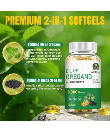 IFITKEEP Oil of Oregano Softgels Balanced Oregano Oil w/Black Seed Oil Retains High Concentrated Carvacrol & Thymoquinone Non-GMO Gluten Free 120 Count (1) - Buy Online on GoSupps.com