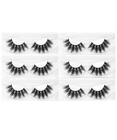 Mikiwi False Eyelashes 6 Pack - Wholesale 5D Faux Mink Lashes in Various Lengths - Natural Volume and Fluffy - Individual Packaging - Buy Online on GoSupps.com