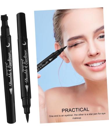 PLAFOPE 4pcs Eyeliner Makeup Pencils for Eyes Ink Liner Makeup Long-lasting Eye Pencil Eye Stamp Black Abs - Buy Online on GoSupps.com