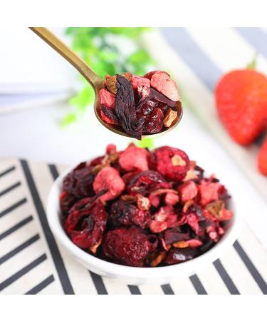 Strawberry Blueberry Fruit Tea Roselle Flower Tea Flower Tea No-cook Fruit Tea (100g/ bottle) - Buy Online on GoSupps.com