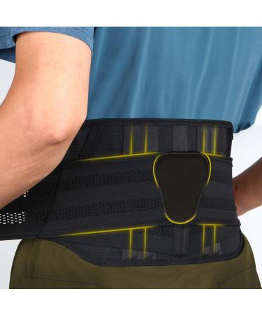 back support belt can relieve back pain intervertebral disc protrusion Sciatica scoliosis etc- Breathable mesh design with waist padding - Adjustable support strap - Lower back support for Medium
