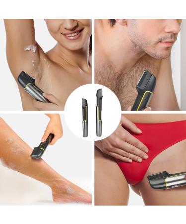 Pritech Men's Electric Body Hair Trimmer - Cordless Waterproof Groomer for Face, Body & Pubic Hair - USB Rechargeable - Buy Online on GoSupps.com