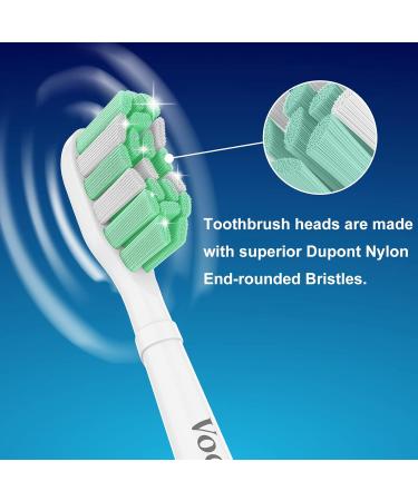 Vochigh Replacement Toothbrush-Heads Compatible with Philips Sonicare DiamondClean: fits Plaque Control& HealthyWhite Electric Toothbrush 10 Pack - Buy Online on GoSupps.com