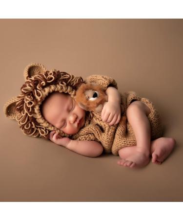 M&G House Lion Costume Newborn Photography Props for Baby Photo Shoot (0-2 Months) - Lion Outfit - Buy Online on GoSupps.com