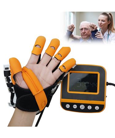 ZZBB Rehabilitation Robot Soft Resting Hand Splint for Flexion Contracture Stretching Functional Grip. Increase Muscle Tone Yellow One Size