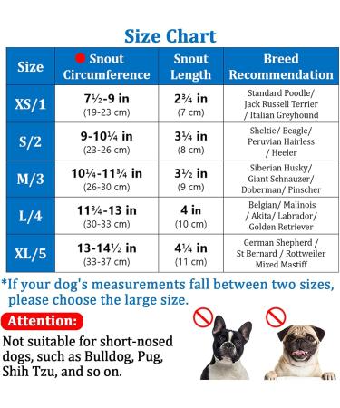 Breathable Dog Muzzle XS - Red Monochrome | Prevent Biting Barking & Chewing | Ideal for Small Medium & Large Aggressive Dogs - Buy Online on GoSupps.com