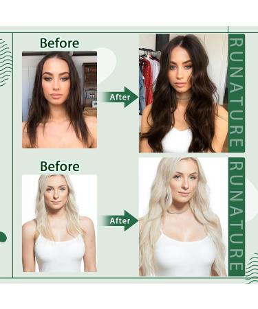 RUNATURE 12 Inch Brown Nano Beads Hair Extensions - 40g Real Human Hair Remy Extensions - A-Nano-#4 - Buy Online on GoSupps.com