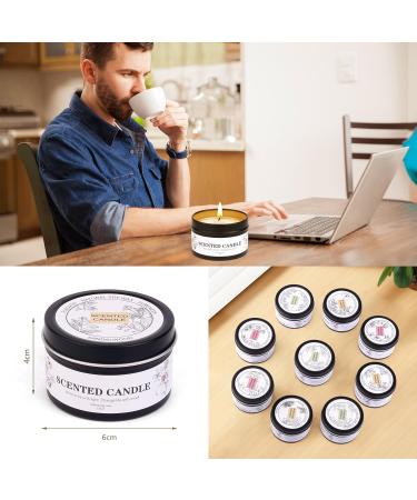 Fragrance Candle Gift Set for Women & Men | 9 x 75g Soy Wax Aromatherapy | Long-Lasting 180 Hours | Perfect for Christmas & Birthday Gifts - Buy Online on GoSupps.com