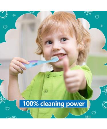 Soft Nano Baby Toothbrush for Ages 2-6 | 4-Pack Children's Toothbrushes (Color) - Gentle Oral Care - Buy Online on GoSupps.com